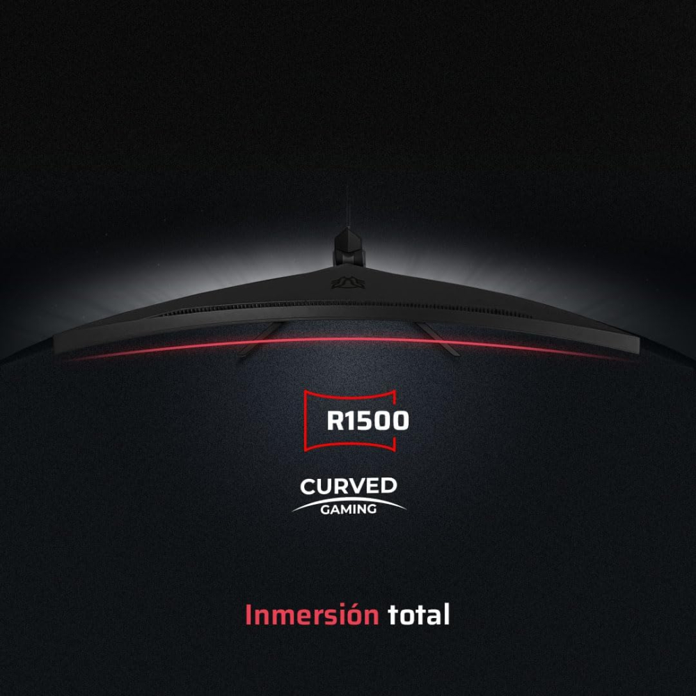 Monitor Curvo 27" 1920x1080 240Hz 1ms, Balam Rush Orbit MHO27Y, Panel VA, Adaptive Sync, 2DP 2 HDMI, VESA 75mm