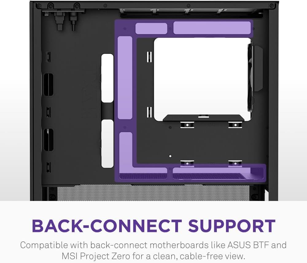 Gabinete Micro-ATX NZXT H3 FLOW, Radiador 280mm Max, Color Negro