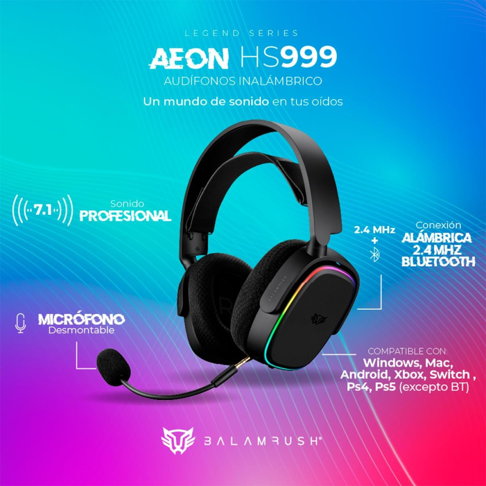 AUDIFONOS BALAMRUSH AEON HS999