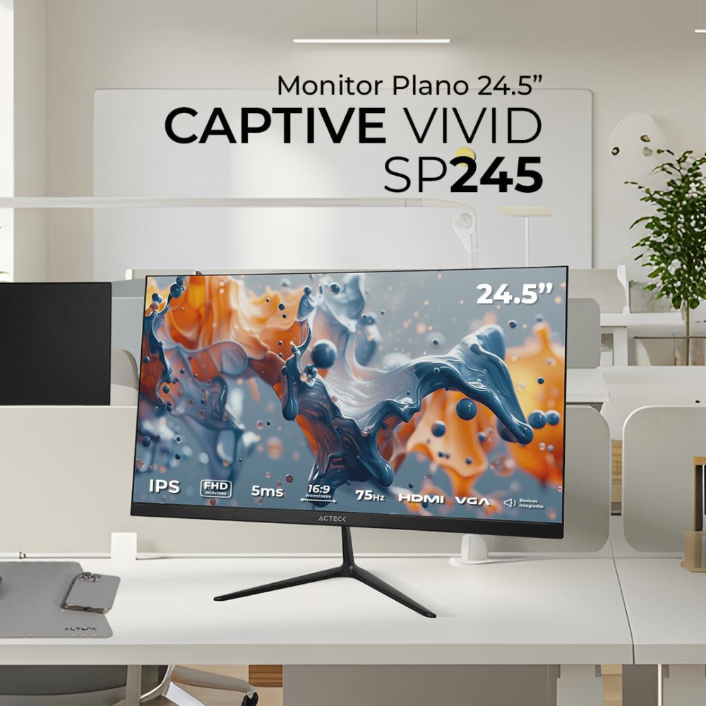 MONITOR ACTECK SP245 24.5 NEGRO