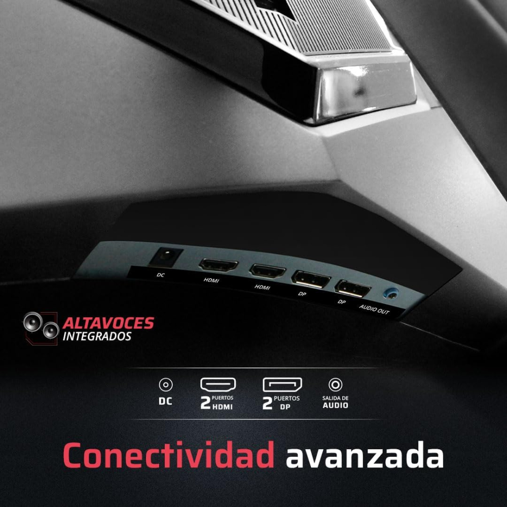 Monitor Curvo 27" 1920x1080 240Hz 1ms, Balam Rush Orbit MHO27Y, Panel VA, Adaptive Sync, 2DP 2 HDMI, VESA 75mm