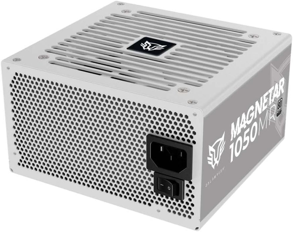 Fuente de Poder 1050W 80+Platinum Balam Rush Magnetar. 1x 24pin, 2x 8pin CPU, 2x 8pin PCIE, 1x 12VHPWR, Color Blanco