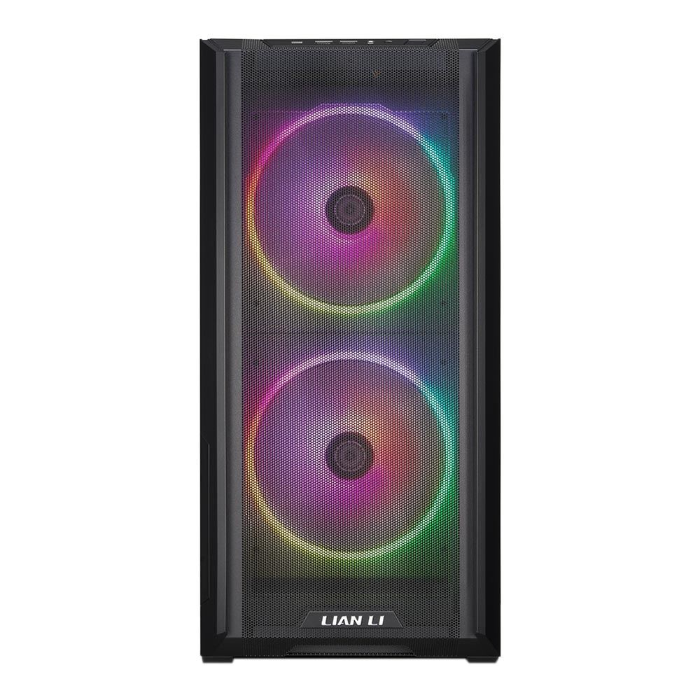 Gabinete E-ATX Lian Li LANCOOL 216, Incluye 2 Fans 180mm ARGB + 1 140mm Negro, Radiador 360mm Max, Color Negro
