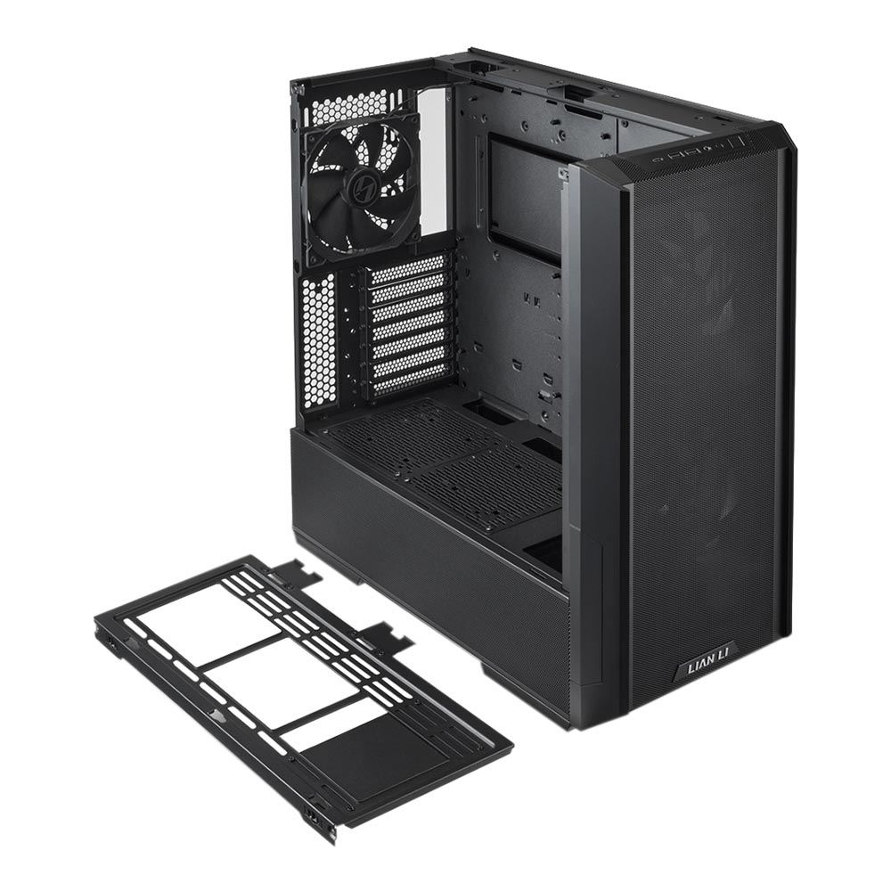 Gabinete E-ATX Lian Li LANCOOL 216, Incluye 2 Fans 180mm ARGB + 1 140mm Negro, Radiador 360mm Max, Color Negro