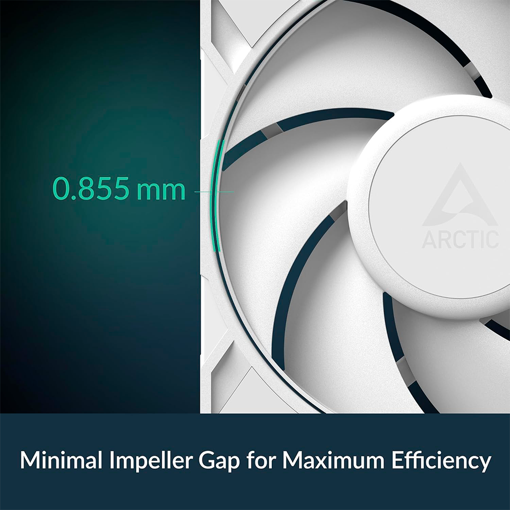 Ventilador 120mm Artic P12 Pro PST, Sistema en Cadena, Color Blanco