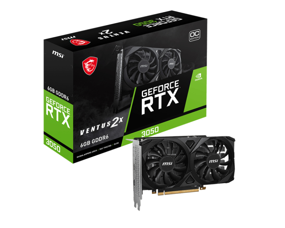 GPU MSI NVIDIA RTX 3050 6GB GDDR6
