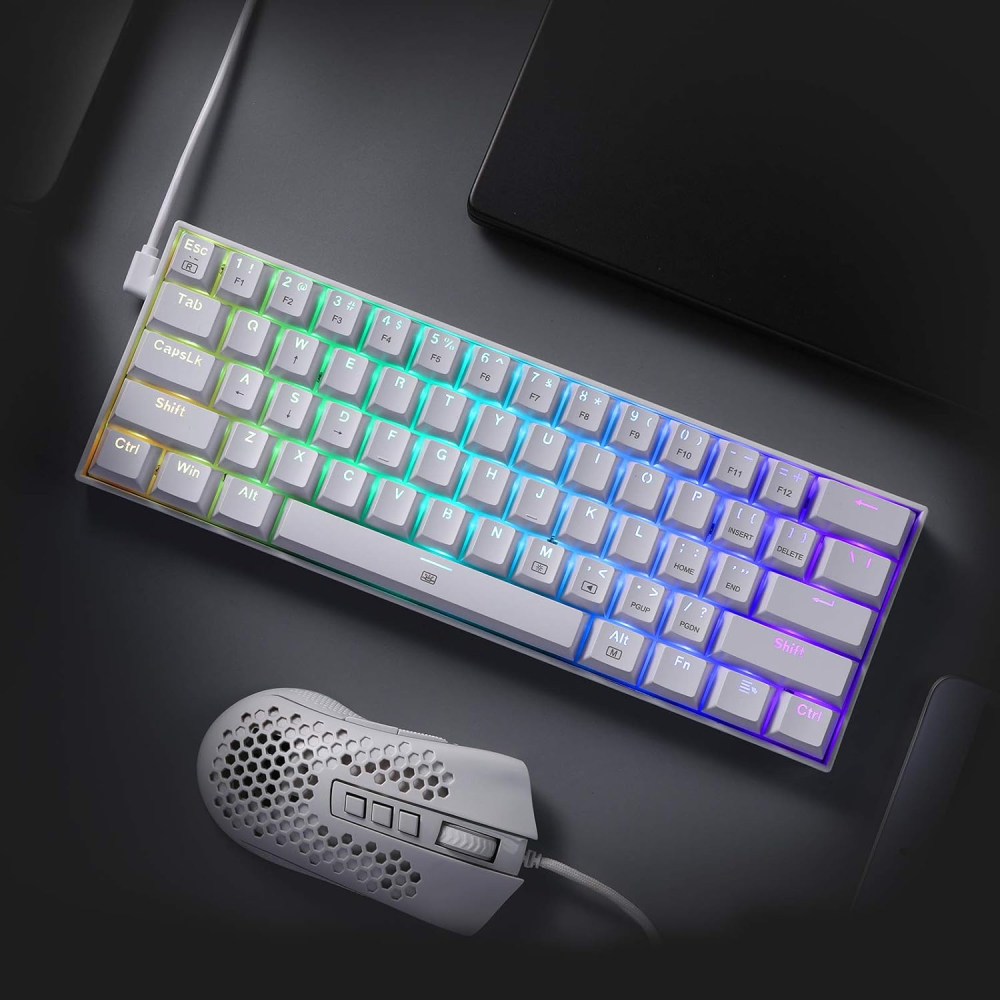 Teclado Redragon DragonBorn Blanco Ingle