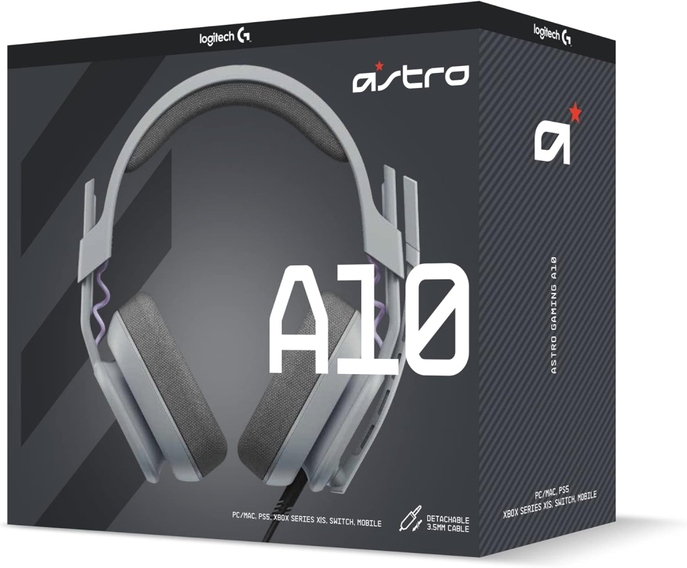 DIADEMA LOGITECH A10 HEADSET OZONE GRIS