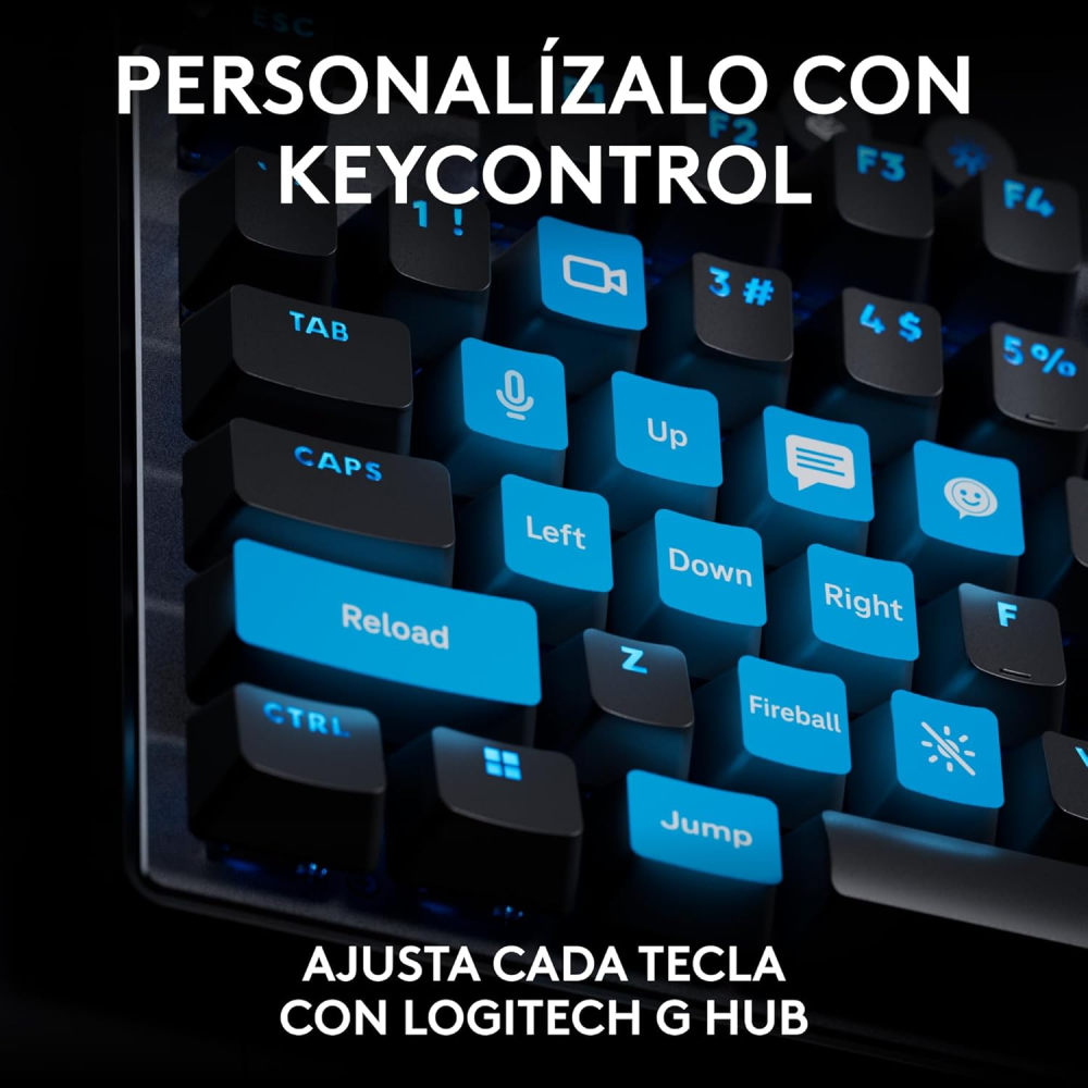 TECLADO LOGITECH PRO X TKL RAPID NEGRO RGB