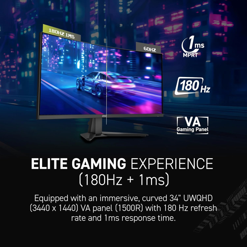 Monitor 34" MSI MAG 346CQ 34P