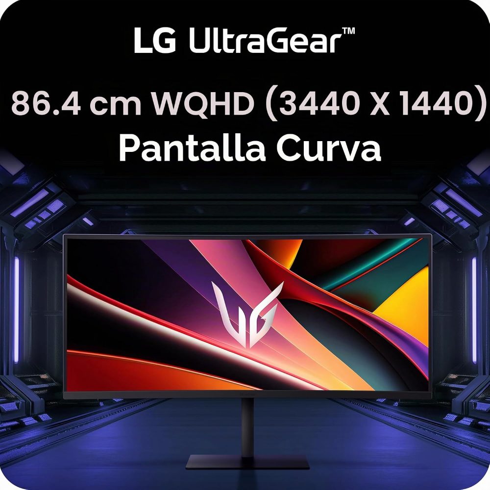 Monitor Curvo 34" 3440x1440 240Hz 1ms, LG UltraGear 34G630A-B, Panel VA 1500R, 2 HDMI + 1 DisplayPort + USB-C, FreeSync - imagen 3