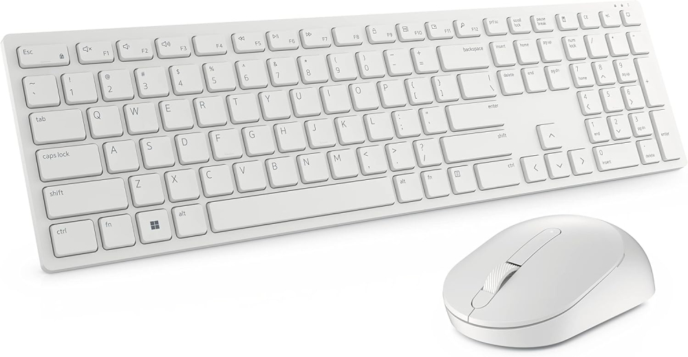 Kit teclado y mouse Dell KM5221W blanco español