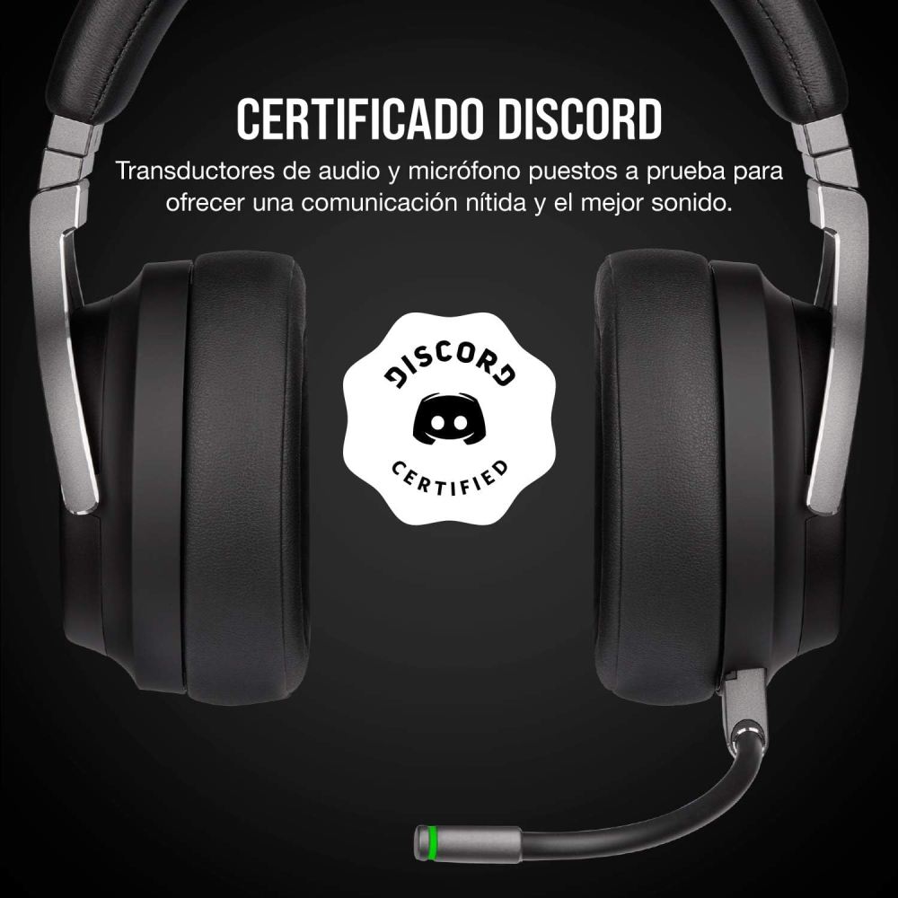 Diadema Inalambrica Corsair Virtuoso RGB Wireless Negros, Compatible con PC, MAC, PS4,PS5 y Nintendo Switch