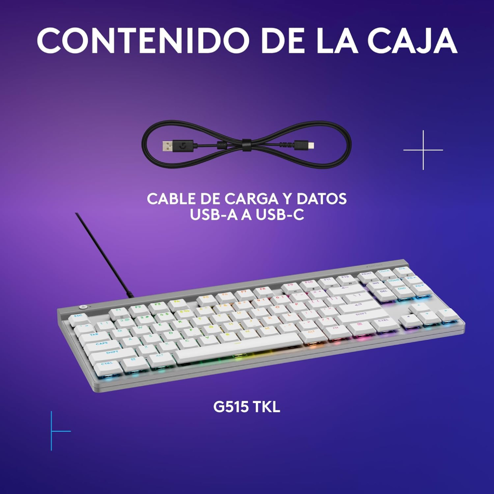 TECLADO LOGITECH G515 TKL BLANCO RGB