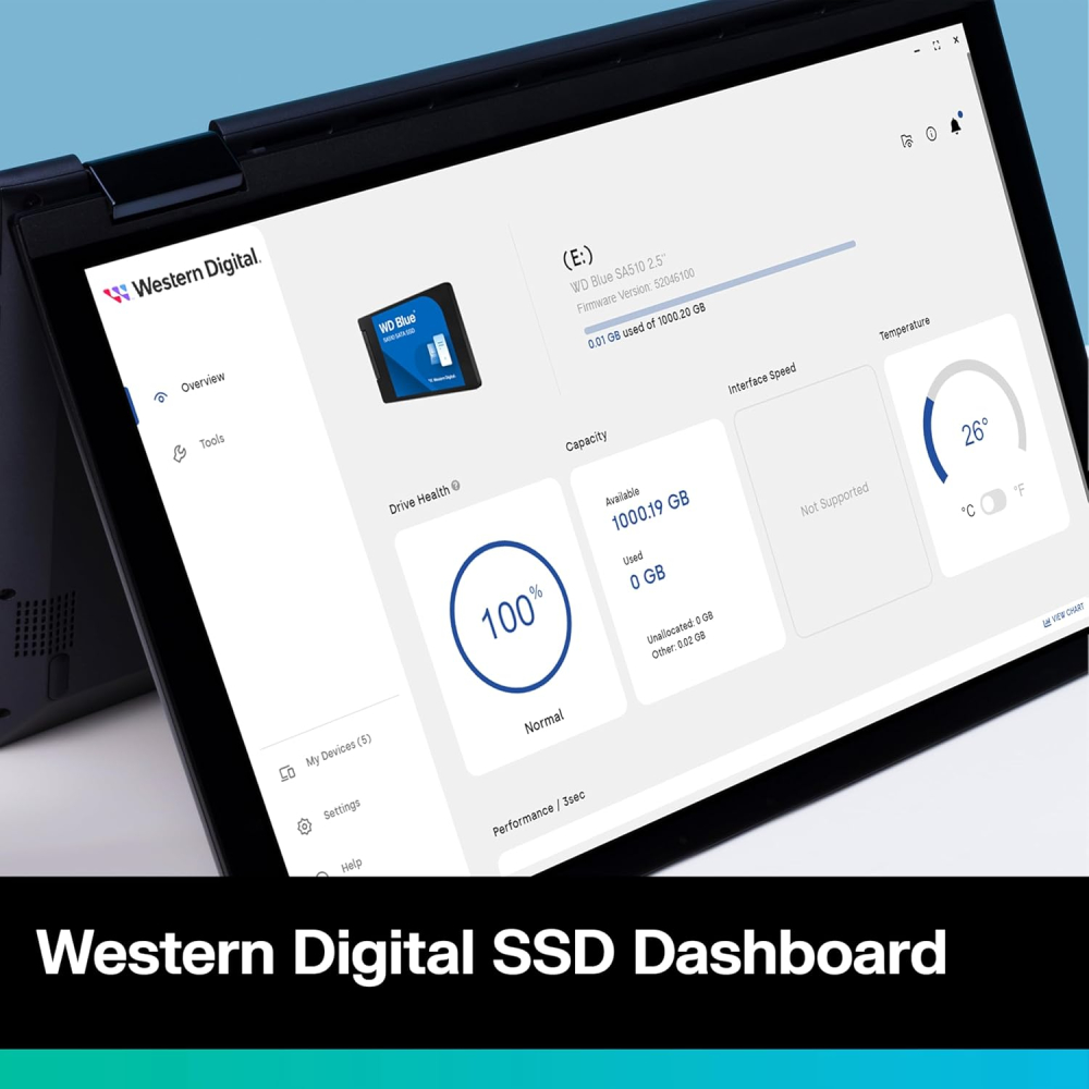 SSD 2.5" SATA 4TB Western Digital Blue SA510, Lectura 560MB/s Escritura 520MB/s. WDS400T3B0A