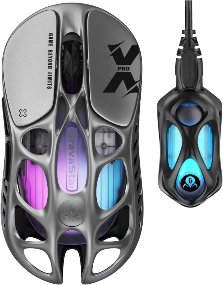 Mouse Gravastar Mercury X Pro Silver