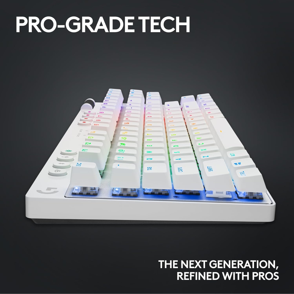TECLADO LOGITECH PRO X TKL LIGHTSPEED BLANCO