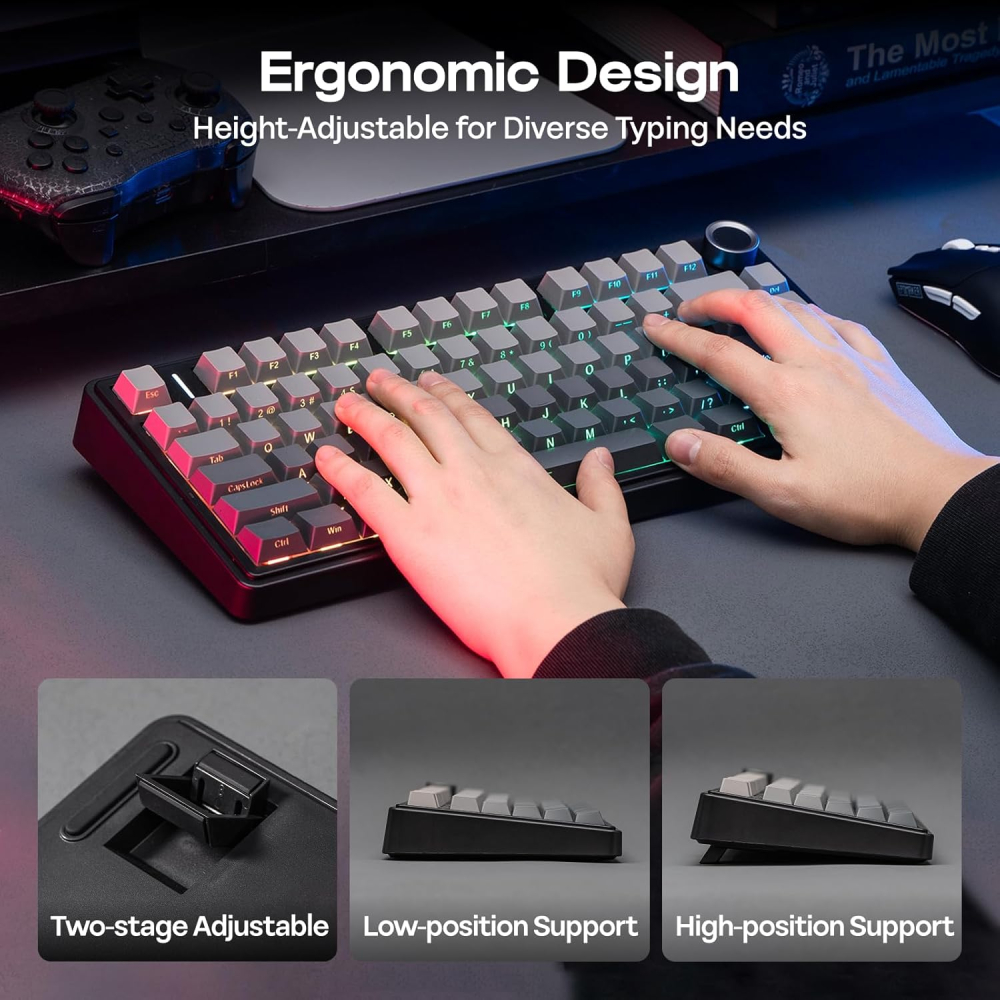 Teclado AULA F75 Wireless Negro Gradient