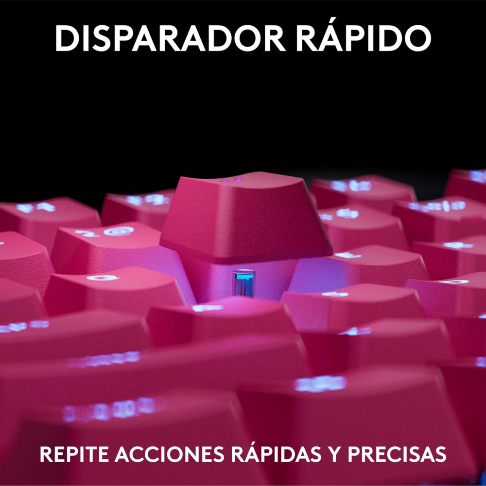 TECLADO LOGITECH PRO X TKL RAPID MAGENTA RGB