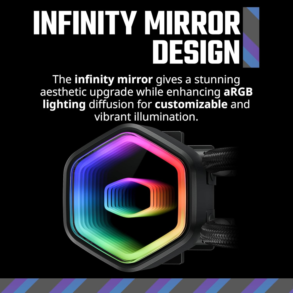 Enfriamiento Liquido 360mm Cooler Master MasterLiquid 360 CORE II, ARGB, Color Negro