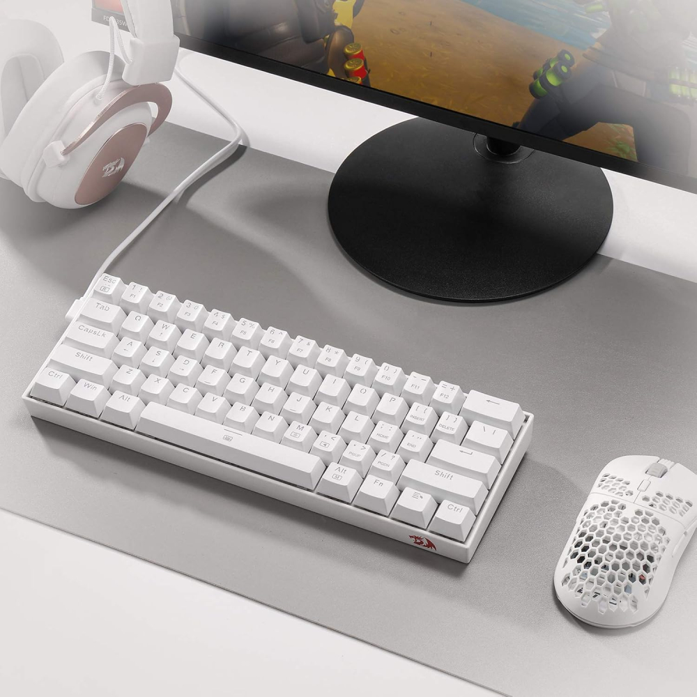 Teclado Redragon DragonBorn Blanco Ingle