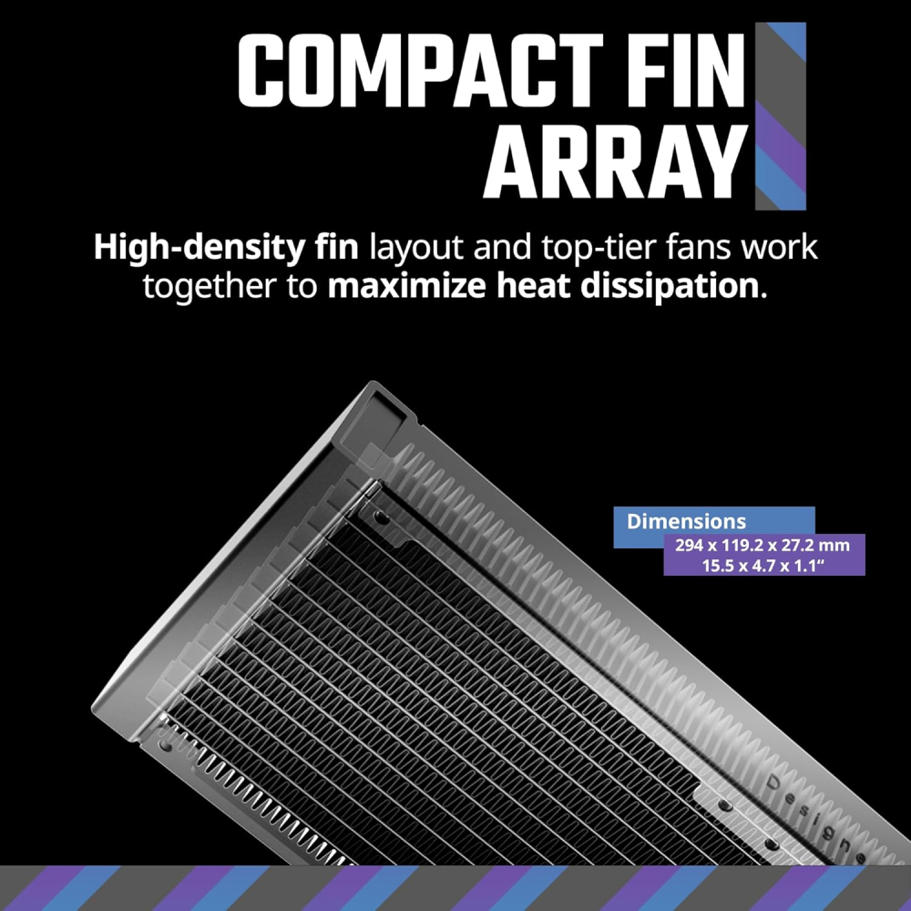 Enfriamiento Liquido 360mm Cooler Master MasterLiquid 360 CORE II, ARGB, Color Negro