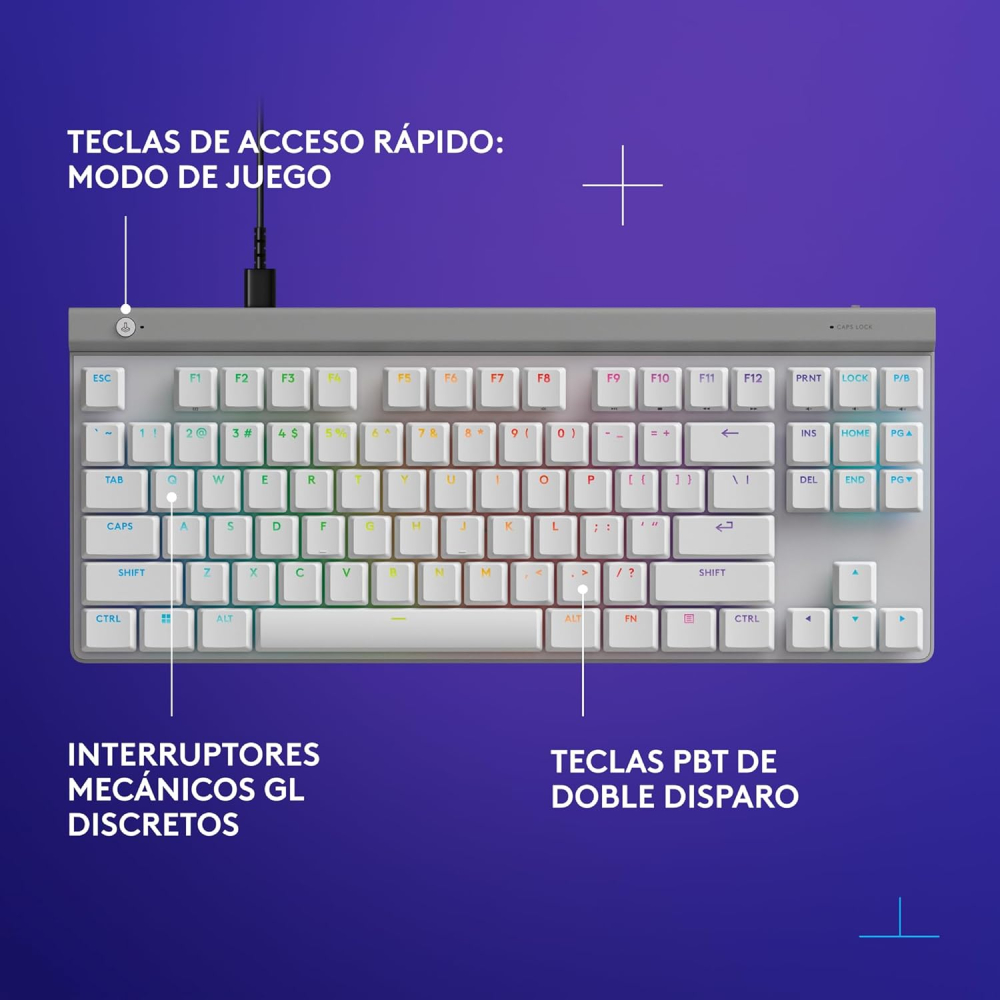 TECLADO LOGITECH G515 TKL BLANCO RGB