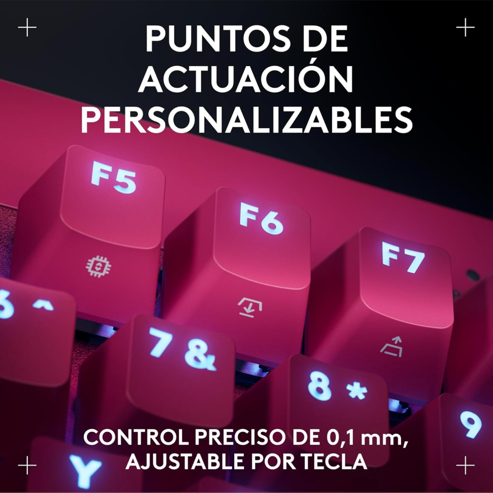 TECLADO LOGITECH PRO X TKL RAPID MAGENTA RGB