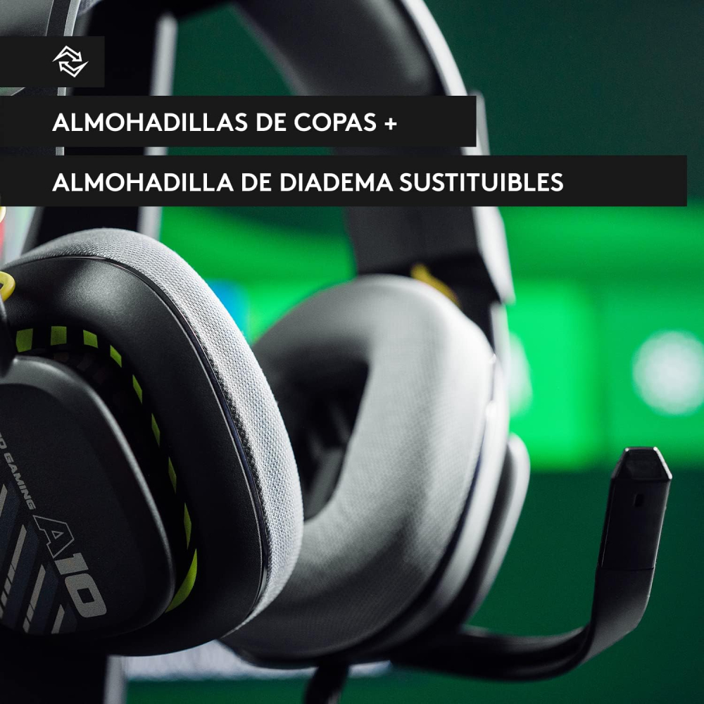DIADEMA LOGITECH A10 HEADSET OZONE NEGRA