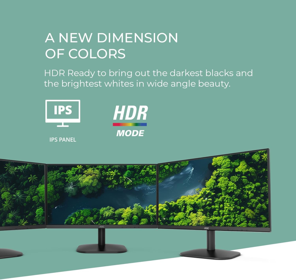 Monitor AOC Modelo 24B35H3  1HDMI 1.4 X 1VGA 1920 x 1080@ 120 hz 24B35H3