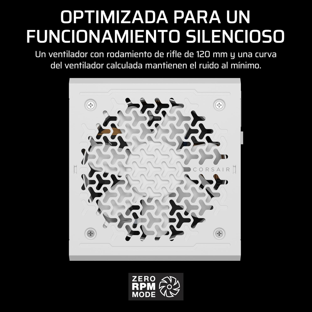 Fuente de Poder 850W 80+ Gold Corsair RM850e, 1x 24pin, 2x 8pin CPU, 3x 8pin PCIE, 1x 12VHPWR, Color Blanco