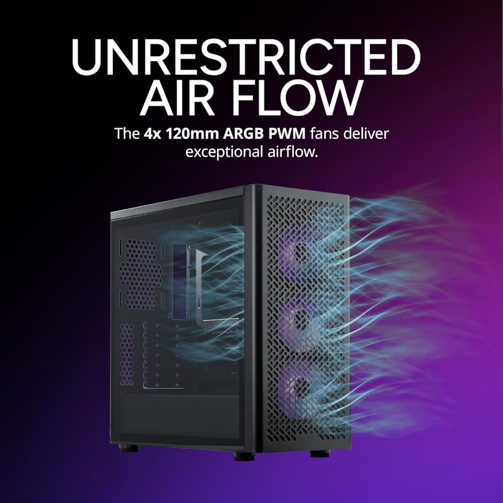 Gabinete Cooler Master ELITE 502 Negro