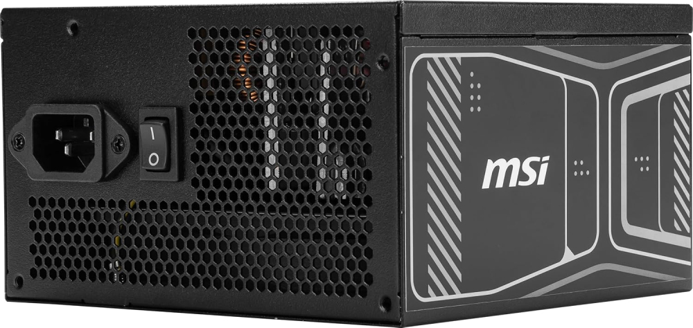 Fuente de Poder 850W 80+Gold MSI MAG A850GN PCIE5 . 1x 24pin, 2x 8pin CPU, 2x 8pin PCIE, 1x 12VHPWR, Color Negro