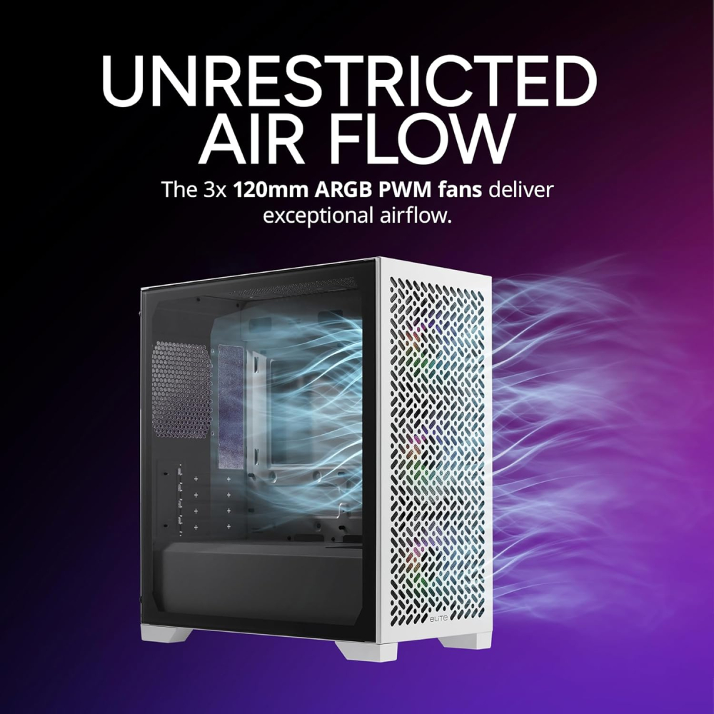 Gabinete Cooler Master ELITE 302 Blanco