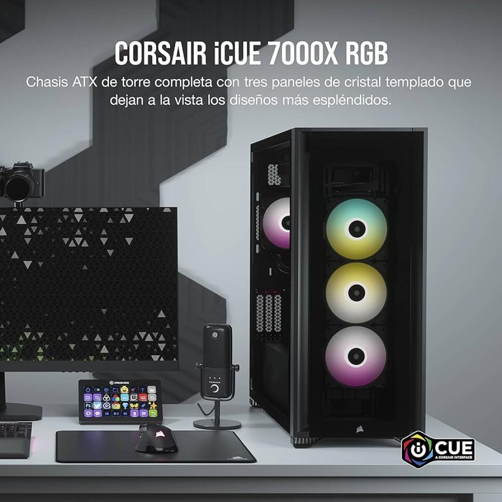 Gabinete Corsair 7000X RGB Negro
