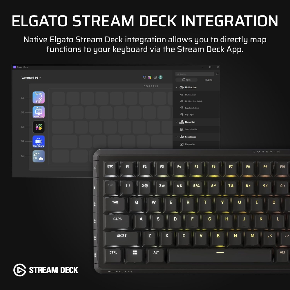 TECLADO MECA VANGUARD96 CROSAIR