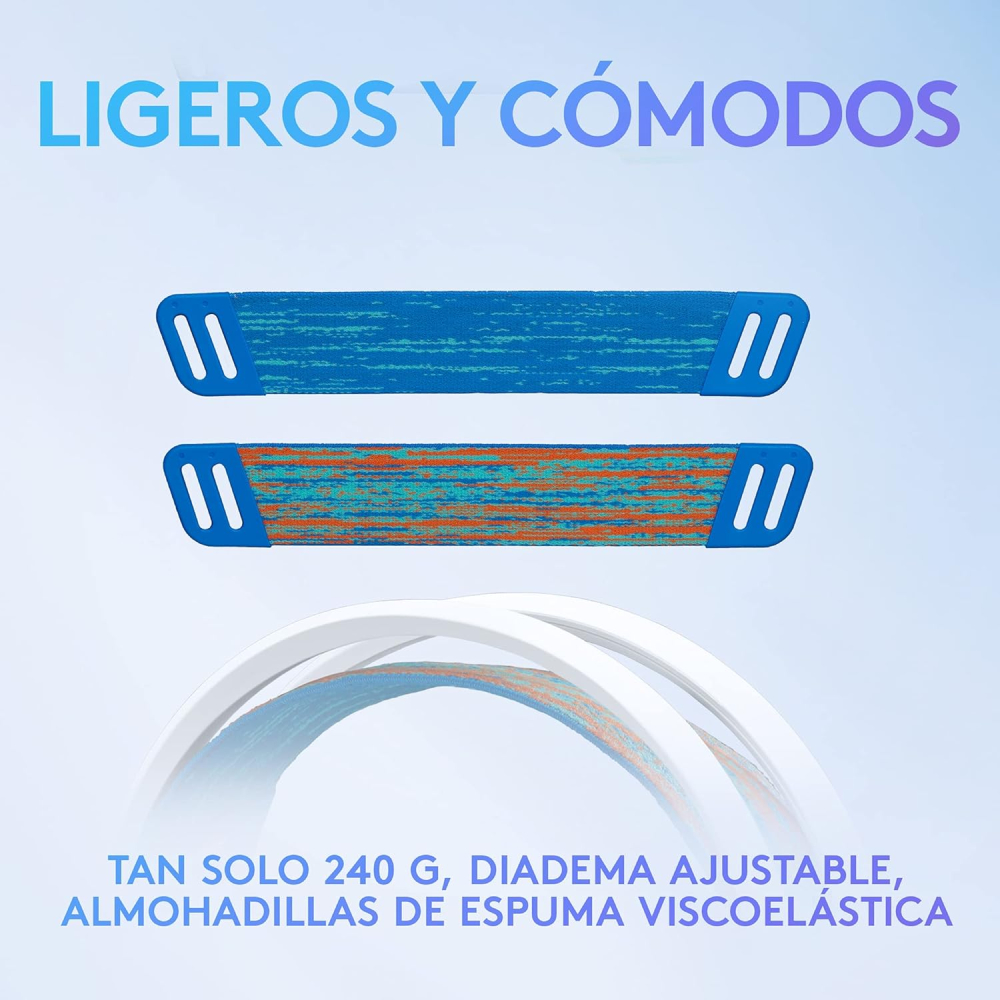 Audífonos Logitech G335 para PC/Xbox/PS4/Nintendo Switch, Alámbrico, 3.5mm, Blanco