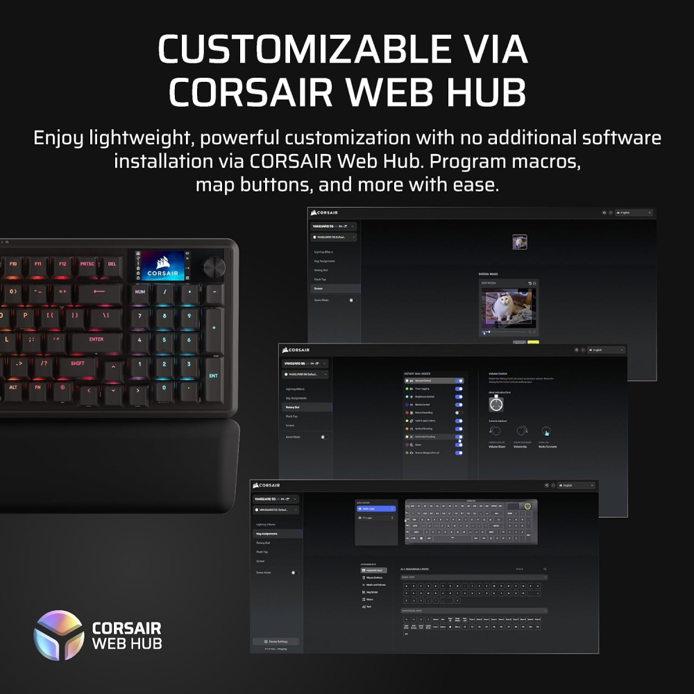 TECLADO MECA VANGUARD96 CROSAIR