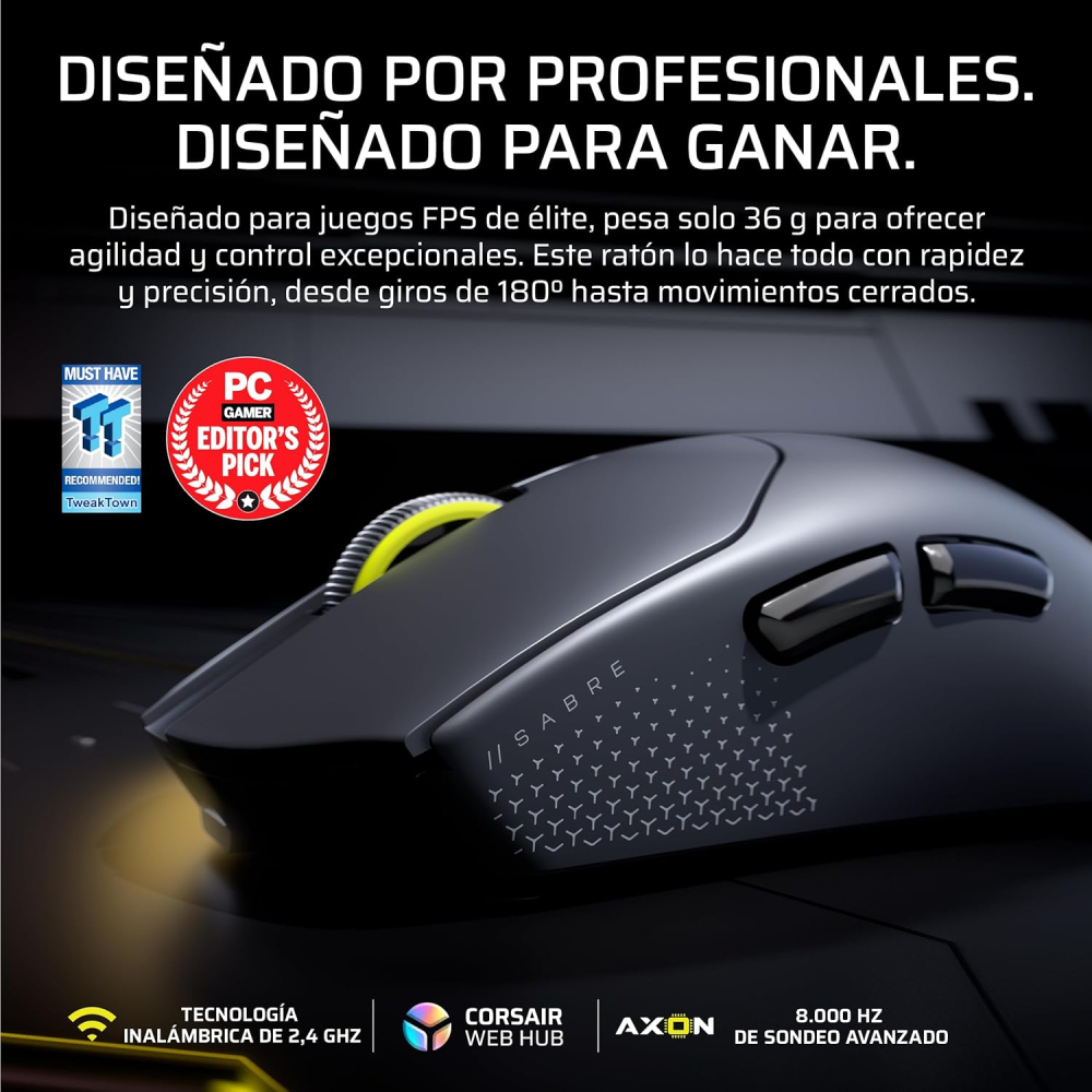 MOUES SABRE V2 PRO UL WIRLES NEGROCROSAI