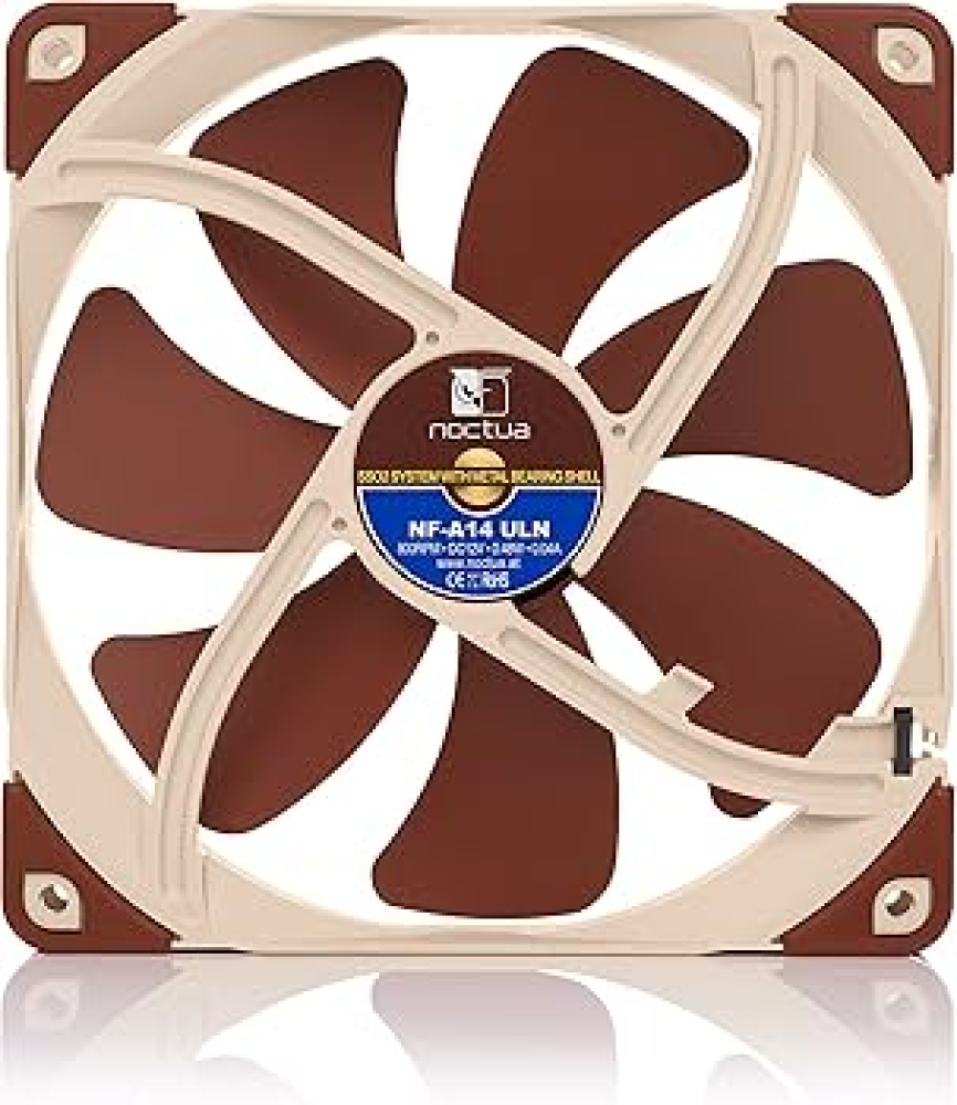 Ventilador 140mm Noctua NF-A14 ULN, Color Café con Crema