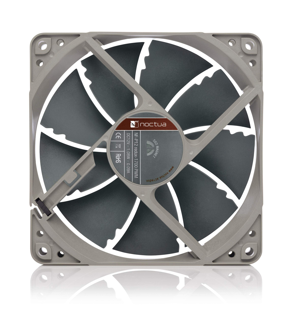 Ventilador 120mm Noctua NF-P12 REDUX-1700 PWM, Color Gris