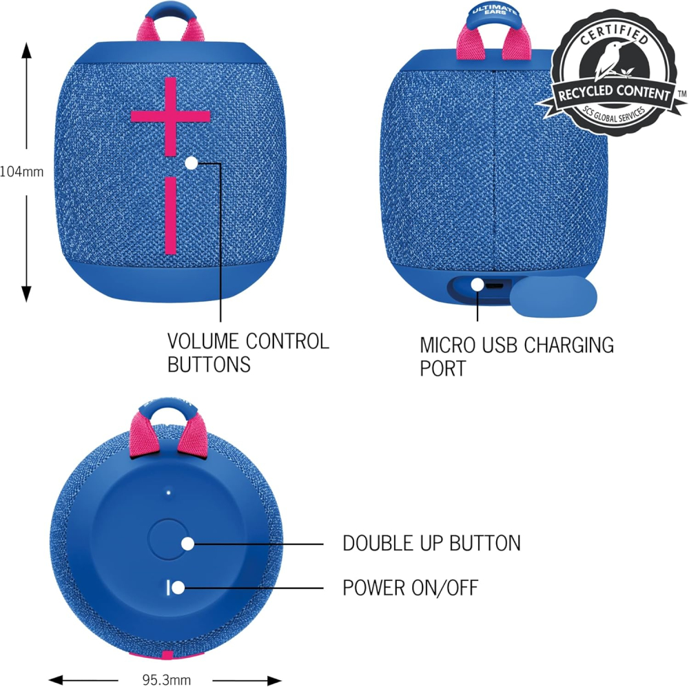 Bocina Ultimate Ears Wonderboom 3 azul bluetooth IP67
