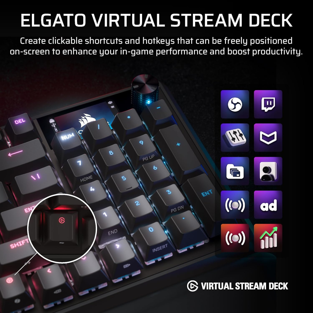 TECLADO MECA VANGUARD96 CROSAIR