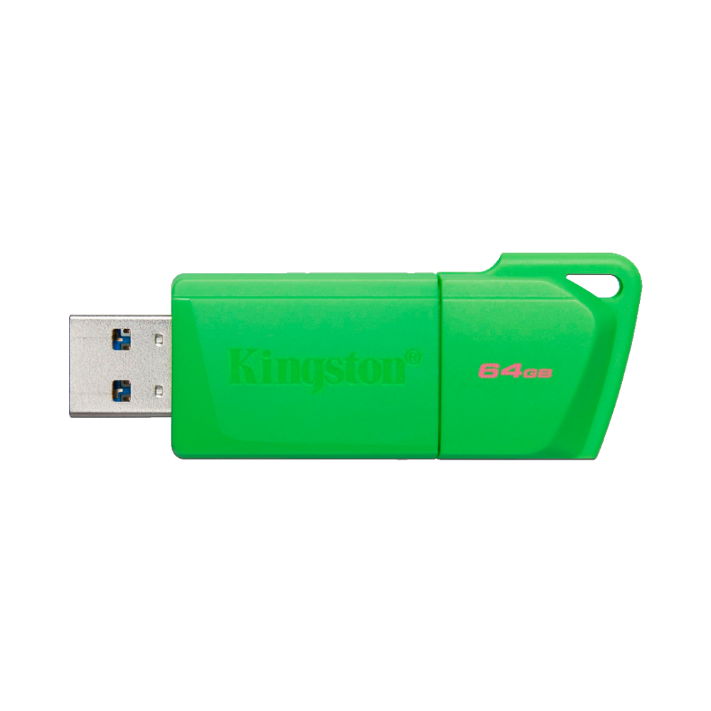 Memoria USB-A 64GB Kingston DataTraveler Exodia M, USB 3.2 Gen 1, Color Verde