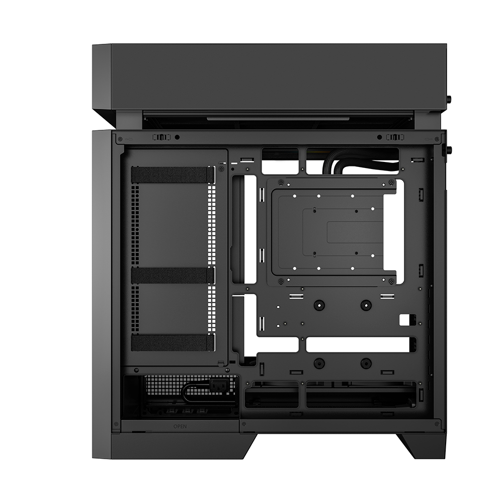Gabinete ATX DeepCool CL6600, Incluye 2 Fans 120mm ARGB, Incluye Radiador 360mm, Color Negro