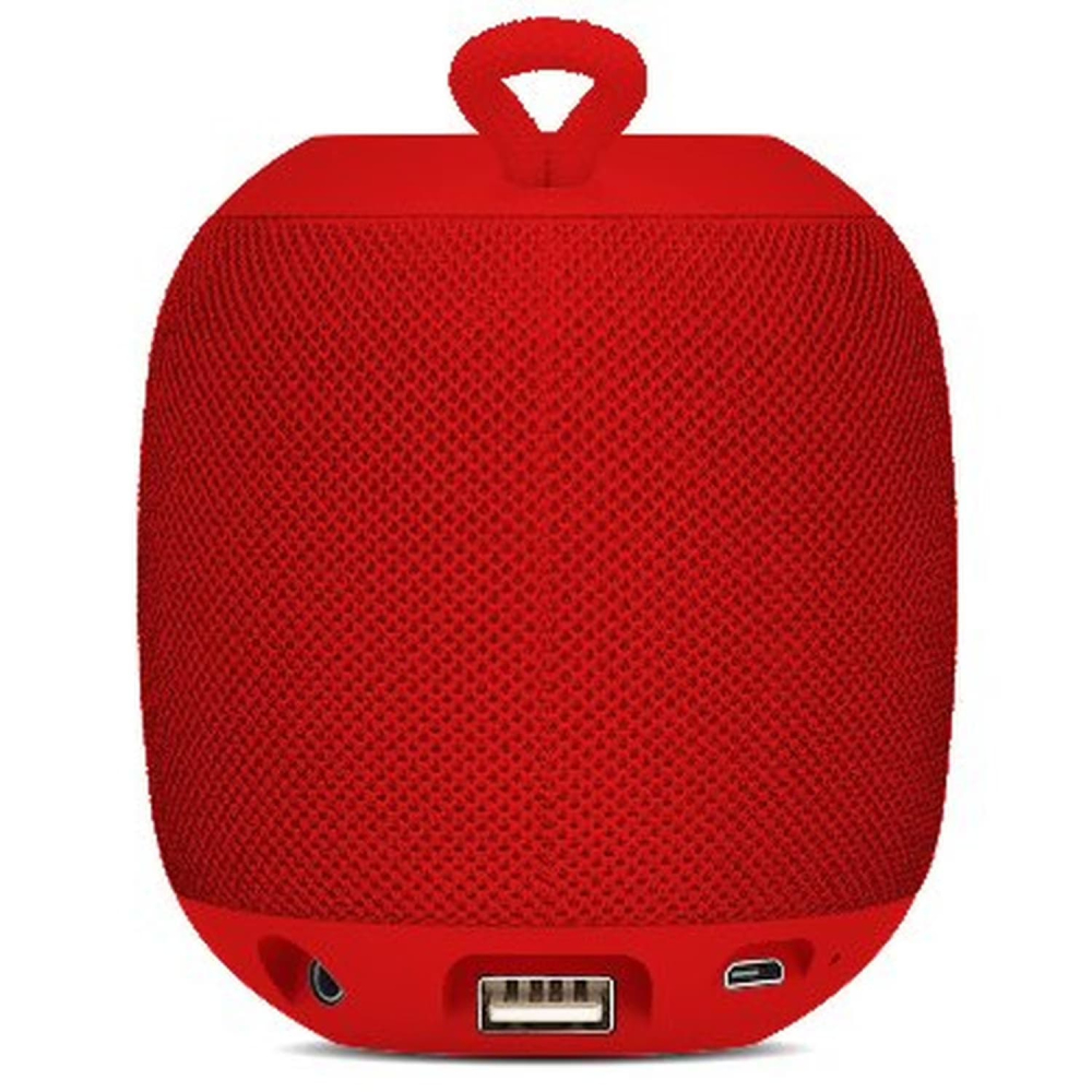 Bocina Portátil BRobotix 263816, Bluetooth, Inalámbrico, 3W RMS, USB, Rojo