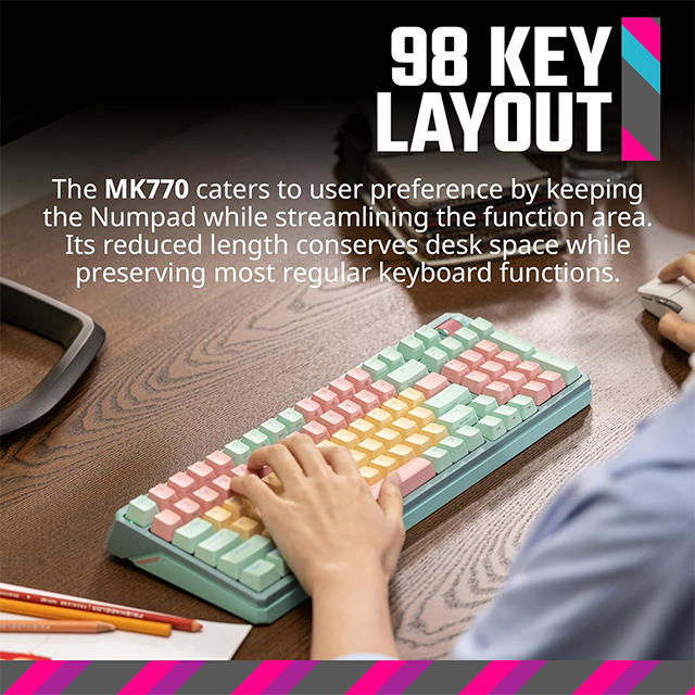 Teclado Cooler Master MK770 Macaroon