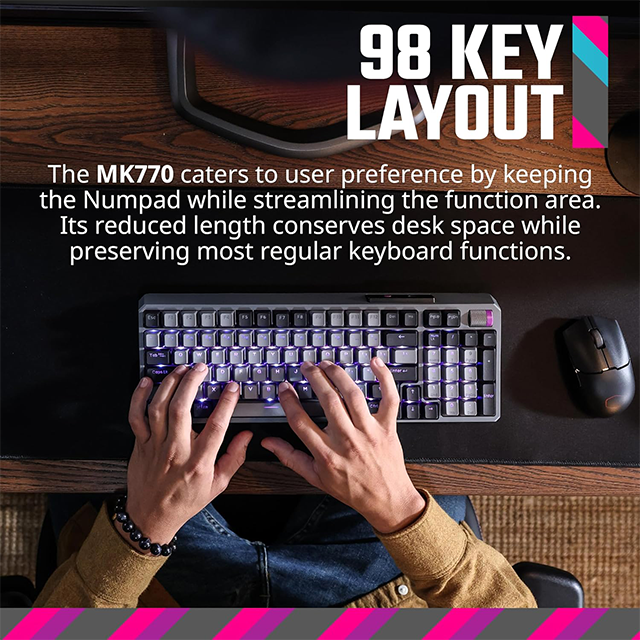 Teclado Cooler Master MK770 Space Gray