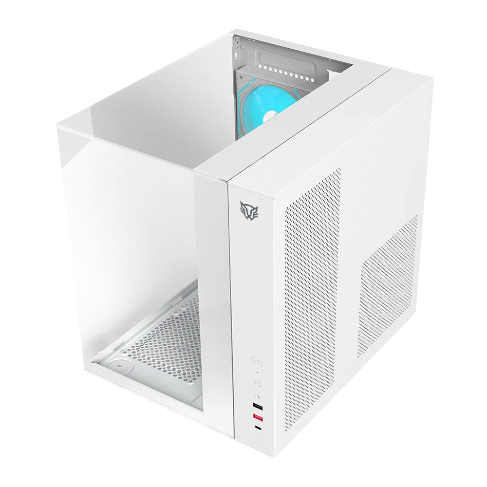 Gabinete ATX Balam Rush Tank Majestic 6600, Incluye 3 Fans 120mm ARGB, Radiador 240mm Max, Color Blanco