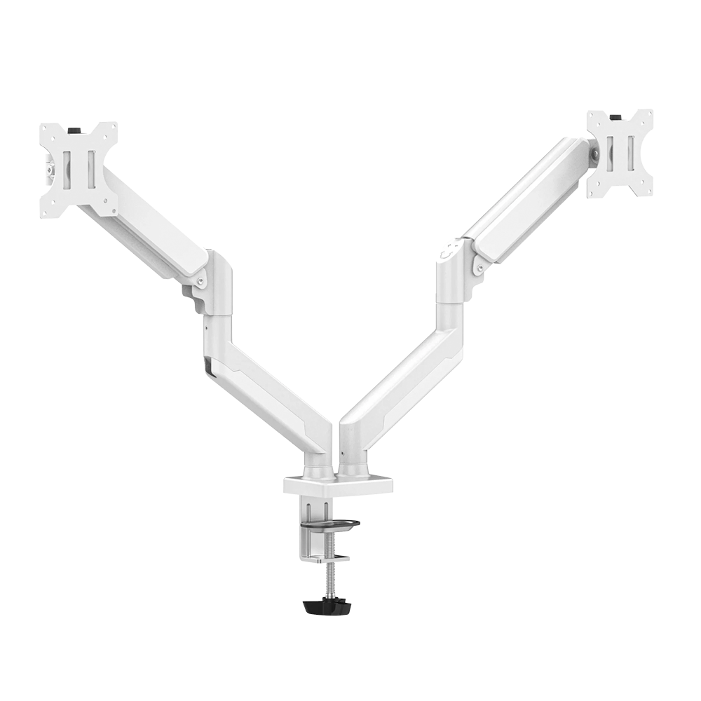 Brazo Articulador Para Dos Monitores Na-0215 Blanco Dsa2102